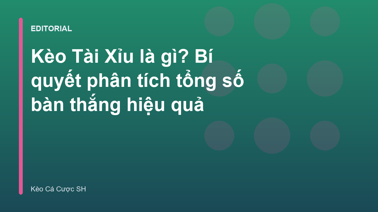 Minh họa về kèo tài xỉu trong bóng đá